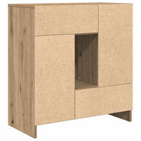 Credenza con Cassetti e Ante Rovere Artigianale 70,5x34x74,5 cm 861849