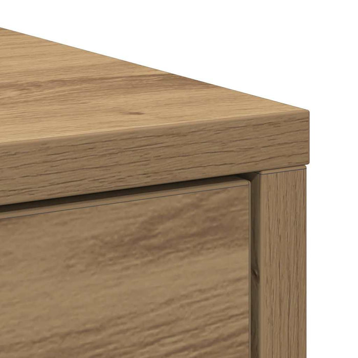 Credenza con Cassetti e Ante Rovere Artigianale 70,5x34x74,5 cm 861849