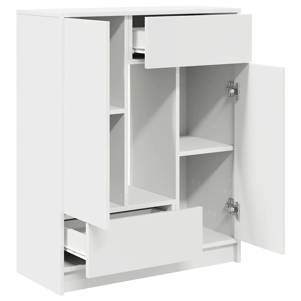 vidaXL Credenza con Cassetti e Ante Bianco 73x31x90 cm