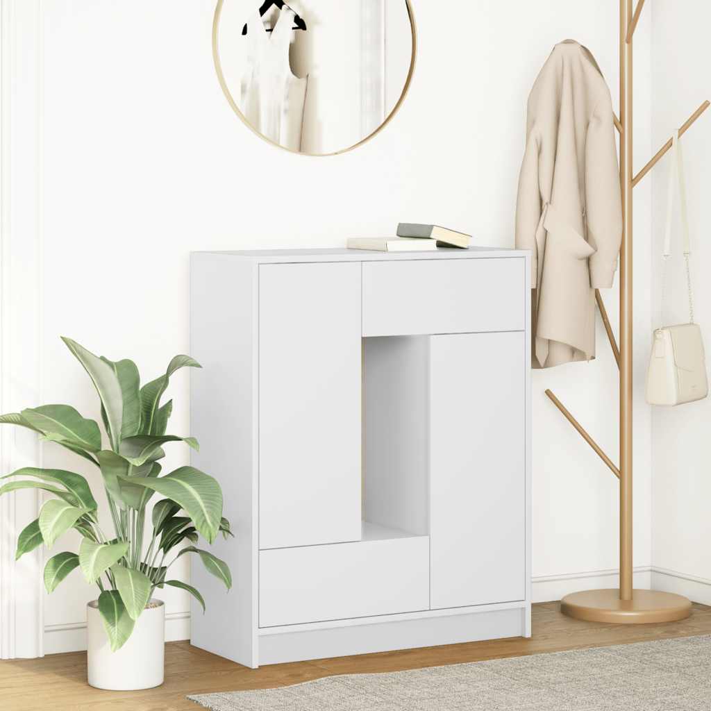 vidaXL Credenza con Cassetti e Ante Bianco 73x31x90 cm