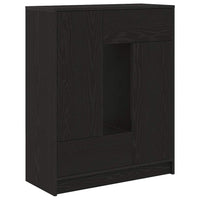 vidaXL Credenza con Cassetti e Ante Rovere Nero 73x31x90 cm
