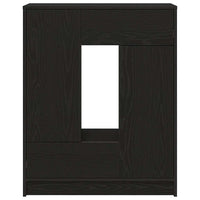 vidaXL Credenza con Cassetti e Ante Rovere Nero 73x31x90 cm