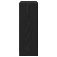 vidaXL Credenza con Cassetti e Ante Rovere Nero 73x31x90 cm