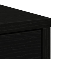 vidaXL Credenza con Cassetti e Ante Rovere Nero 73x31x90 cm