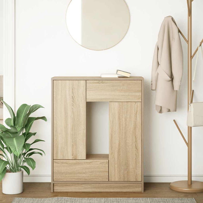 vidaXL Credenza con Cassetti e Ante Rovere Sonoma 73x31x90 cm