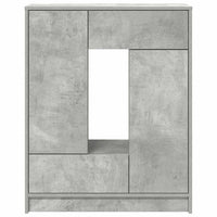 Credenza con Cassetti e Ante Grigio Cemento 73x31x90 cm 861853