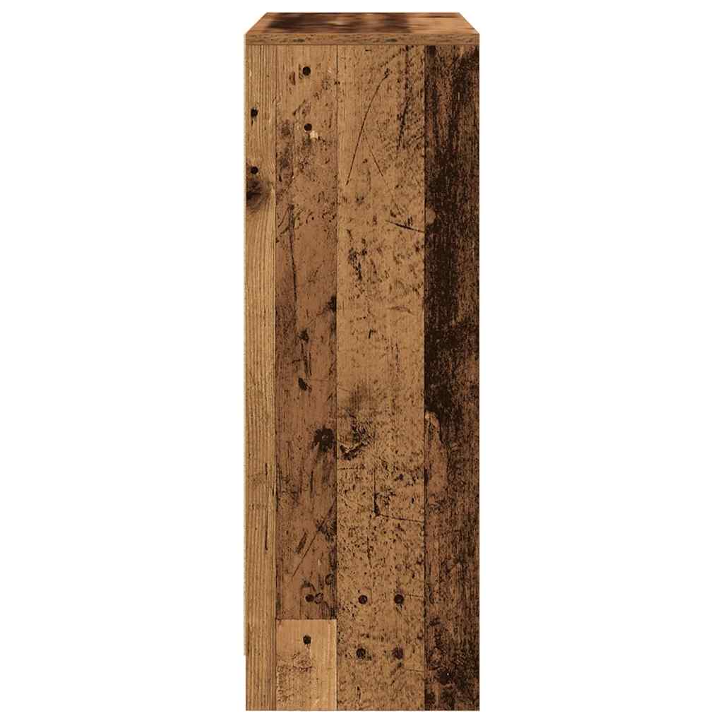 Credenza con Cassetti e Ante-Buffet-Armadio da cucina Legno Antico 73x31x90 cm