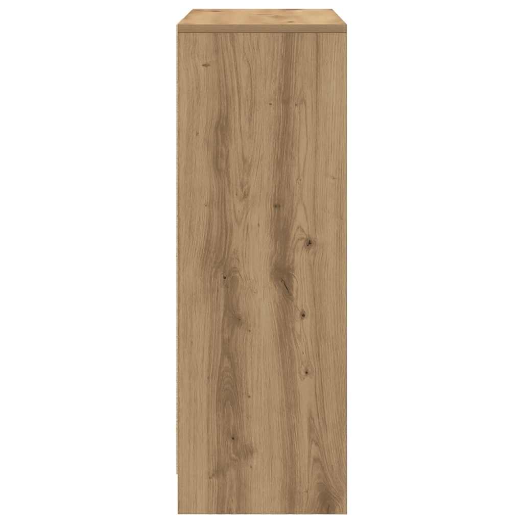 Credenza con Cassetti e Ante Rovere Artigianale 73x31x90 cm 861858