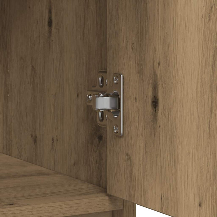 vidaXL Credenza con Cassetti e Ante Rovere Artigianale 73x31x90 cm