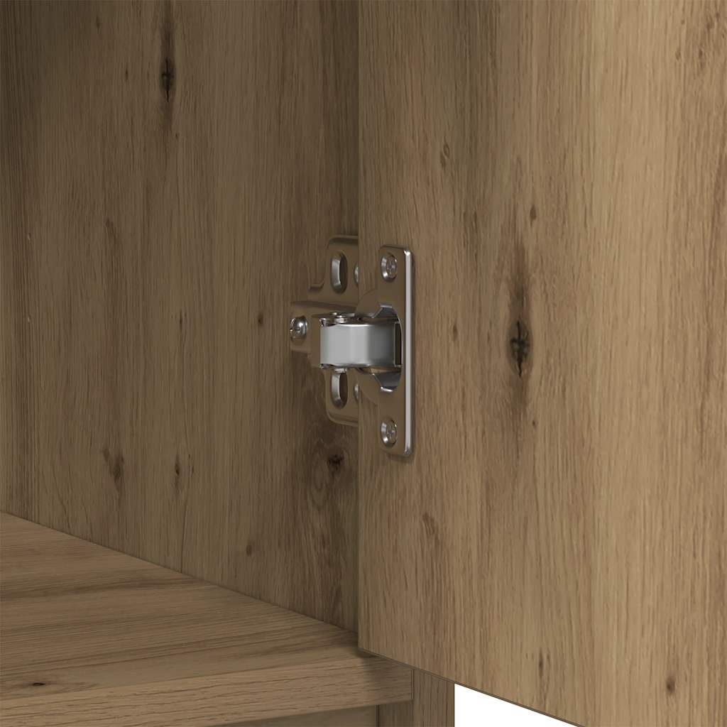 Credenza con Cassetti e Ante Rovere Artigianale 73x31x90 cm 861858