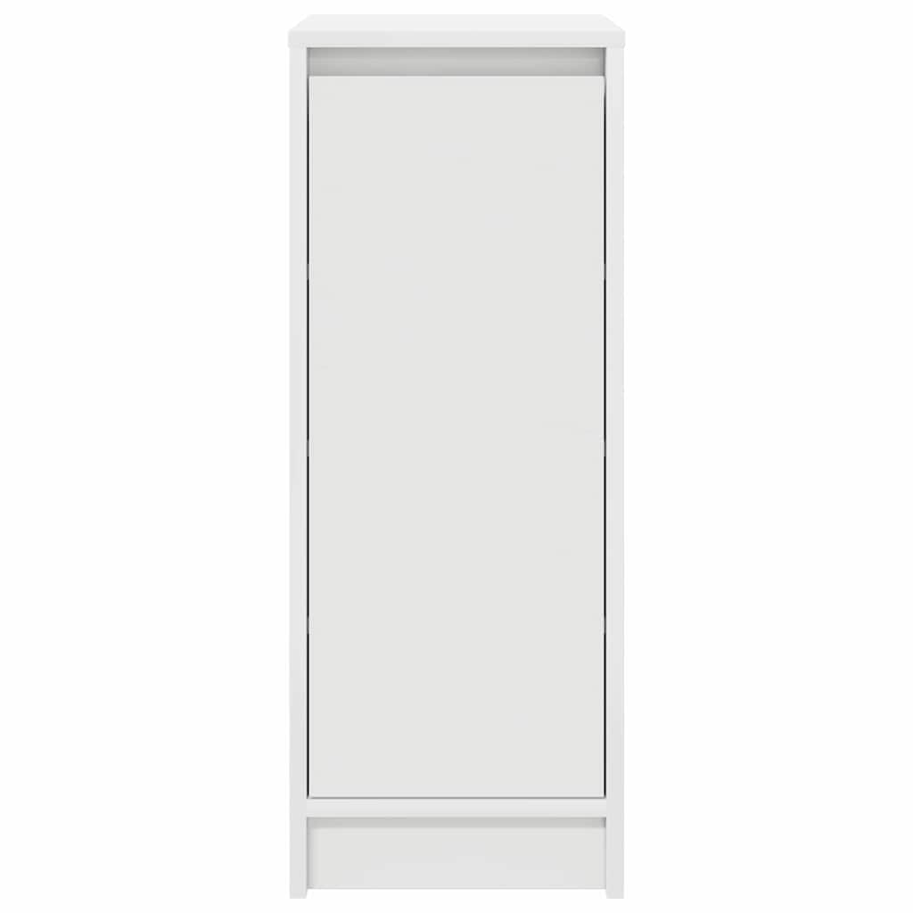 vidaXL Scarpiera Bianca 29,5x34x76 cm in Legno Multistrato