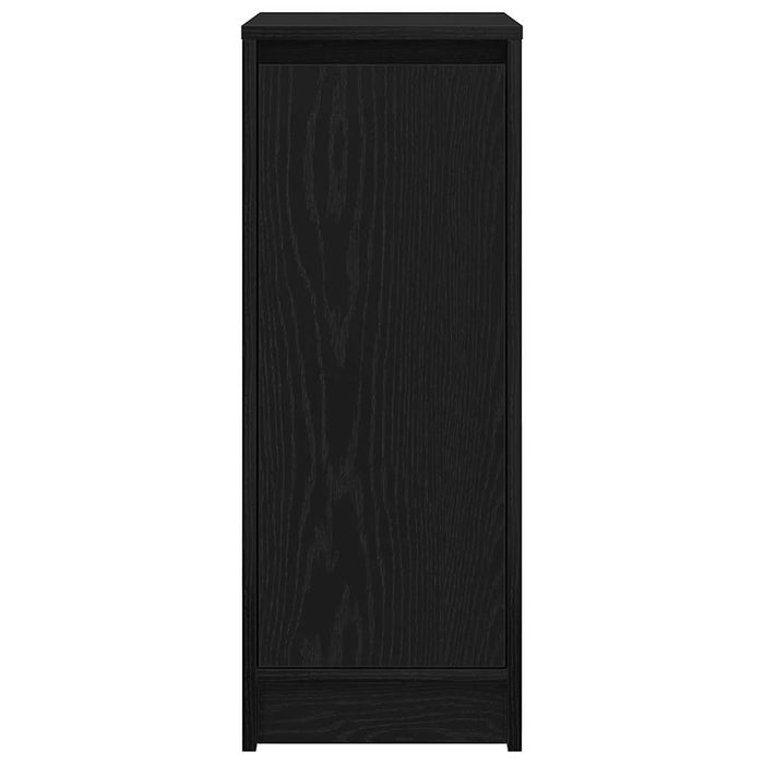 Scarpiera Rovere Nero 29,5x34x76 cm in Legno Multistrato