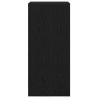 Scarpiera Rovere Nero 29,5x34x76 cm in Legno Multistrato