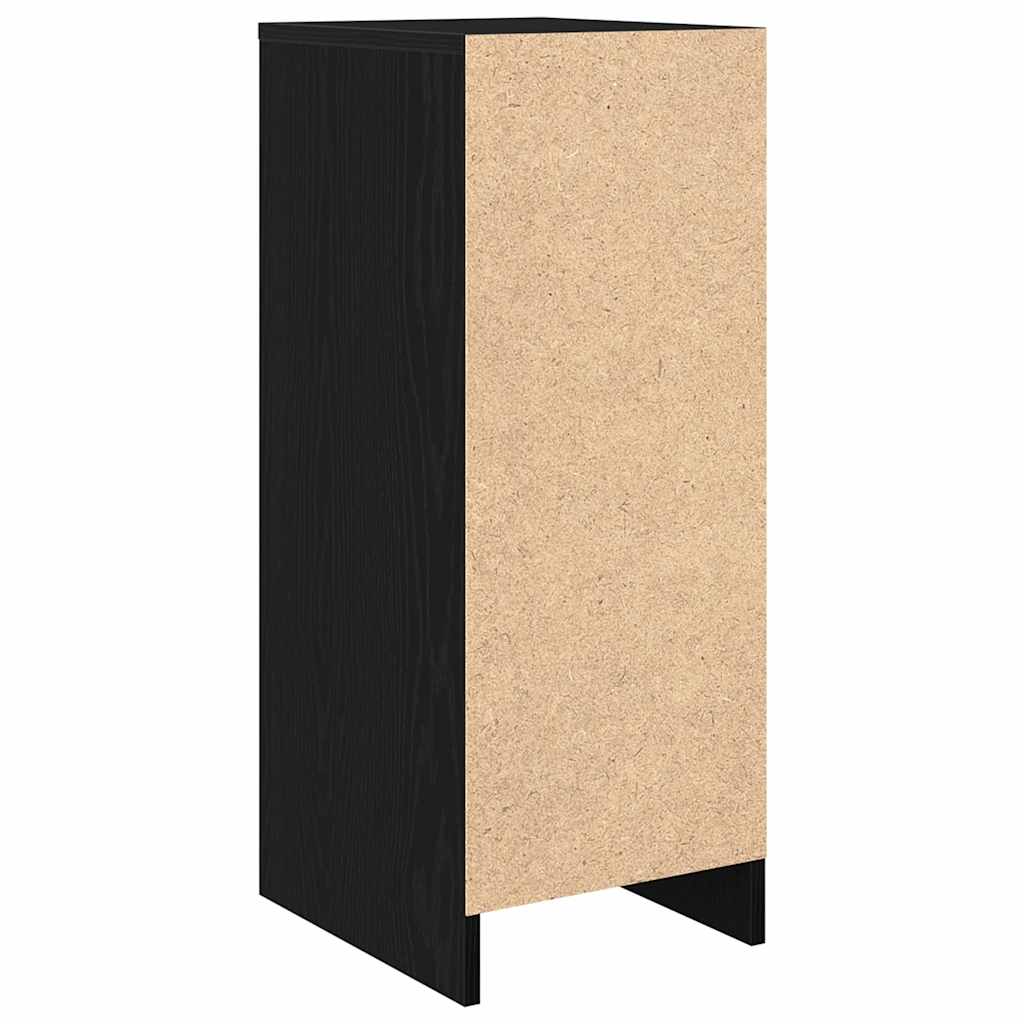 Scarpiera Rovere Nero 29,5x34x76 cm in Legno Multistrato