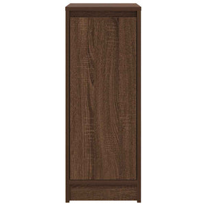 vidaXL Scarpiera Rovere Marrone 29,5x34x76 cm in Legno Multistrato