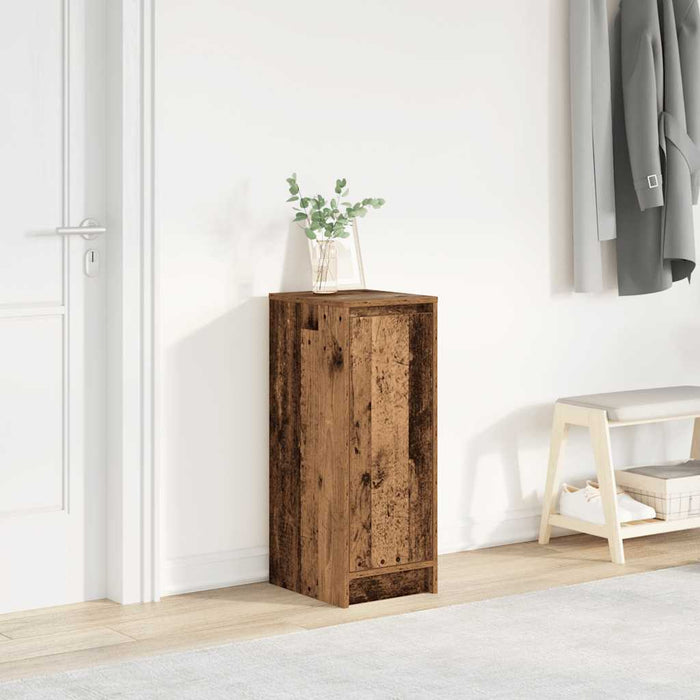 vidaXL Scarpiera Legno Antico 29,5x34x76 cm in Legno Multistrato