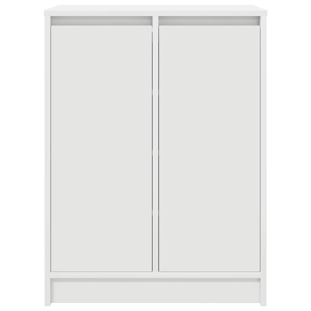Scarpiera Bianca 57x34x76 cm in Legno Multistrato 861868
