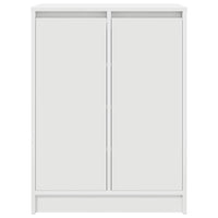 Scarpiera Bianca 57x34x76 cm in Legno Multistrato 861868