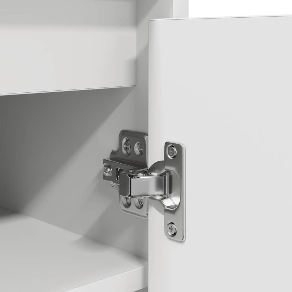 Scarpiera Bianca 57x34x76 cm in Legno Multistrato 861868