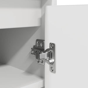 Scarpiera Bianca 57x34x76 cm in Legno Multistrato 861868