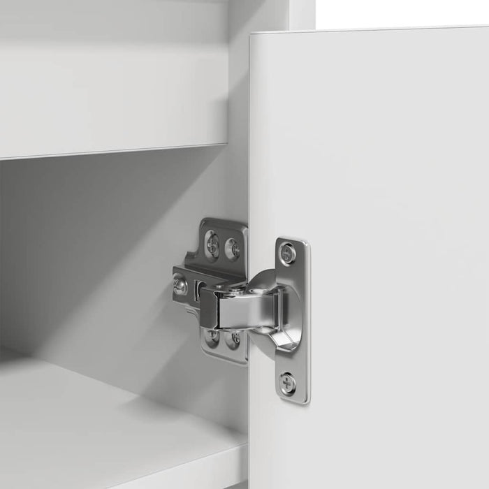 Scarpiera Bianca 57x34x76 cm in Legno Multistrato 861868