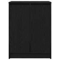 Scarpiera Rovere Nero 57x34x76 cm in Legno Multistrato