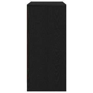 Scarpiera Rovere Nero 57x34x76 cm in Legno Multistrato