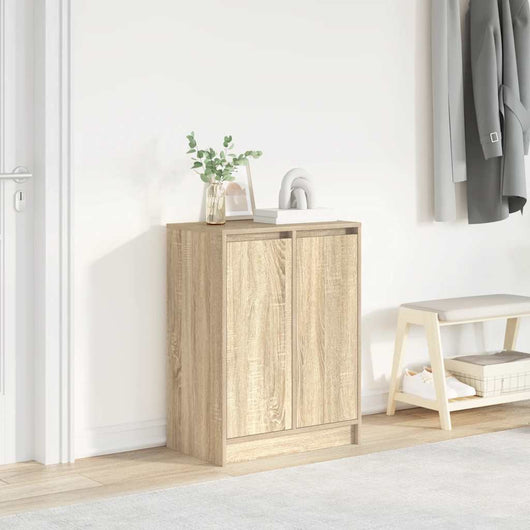vidaXL Scarpiera Rovere Sonoma 57x34x76 cm in Legno Multistrato