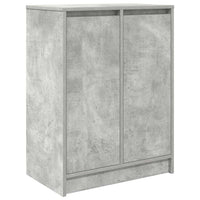 Scarpiera Grigio Cemento 57x34x76 cm in Legno Multistrato 861871