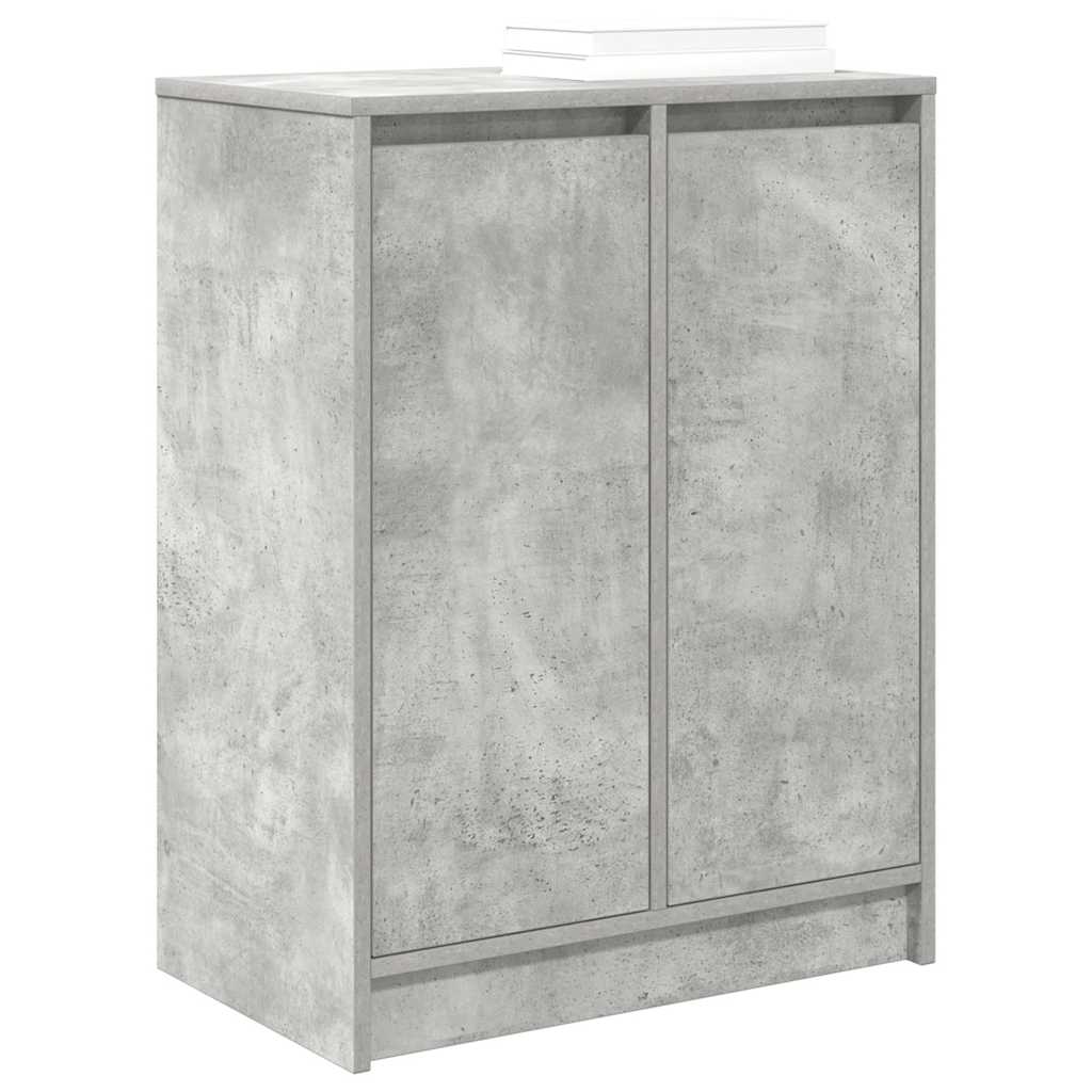 Scarpiera Grigio Cemento 57x34x76 cm in Legno Multistrato 861871
