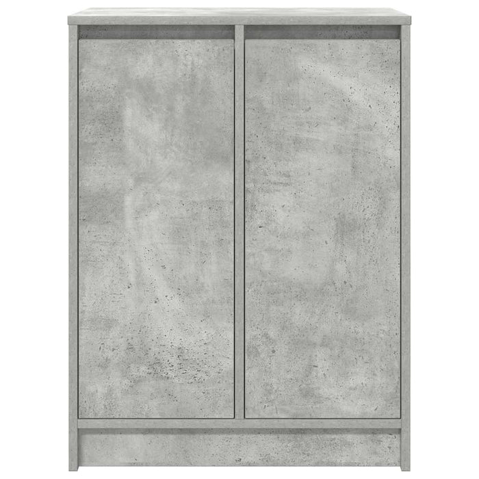 vidaXL Scarpiera Grigio Cemento 57x34x76 cm in Legno Multistrato