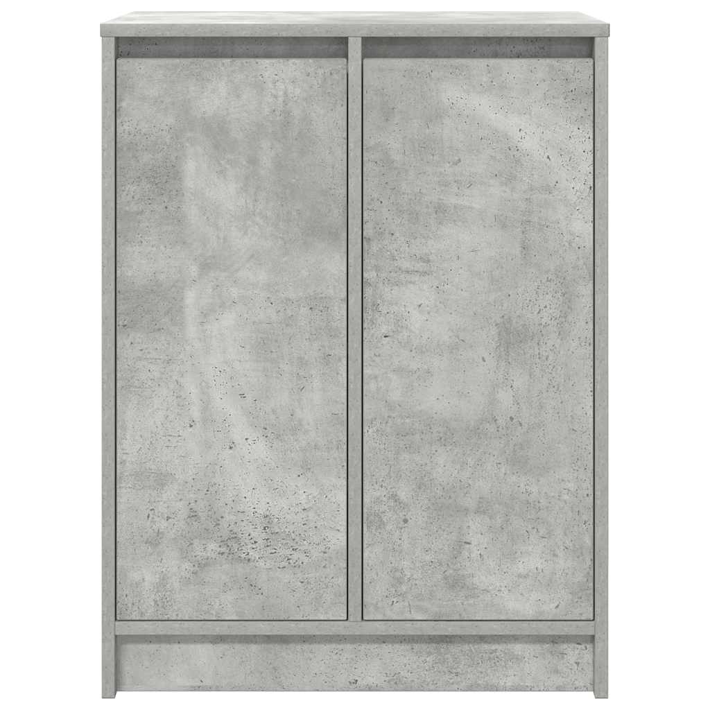 Scarpiera Grigio Cemento 57x34x76 cm in Legno Multistrato 861871