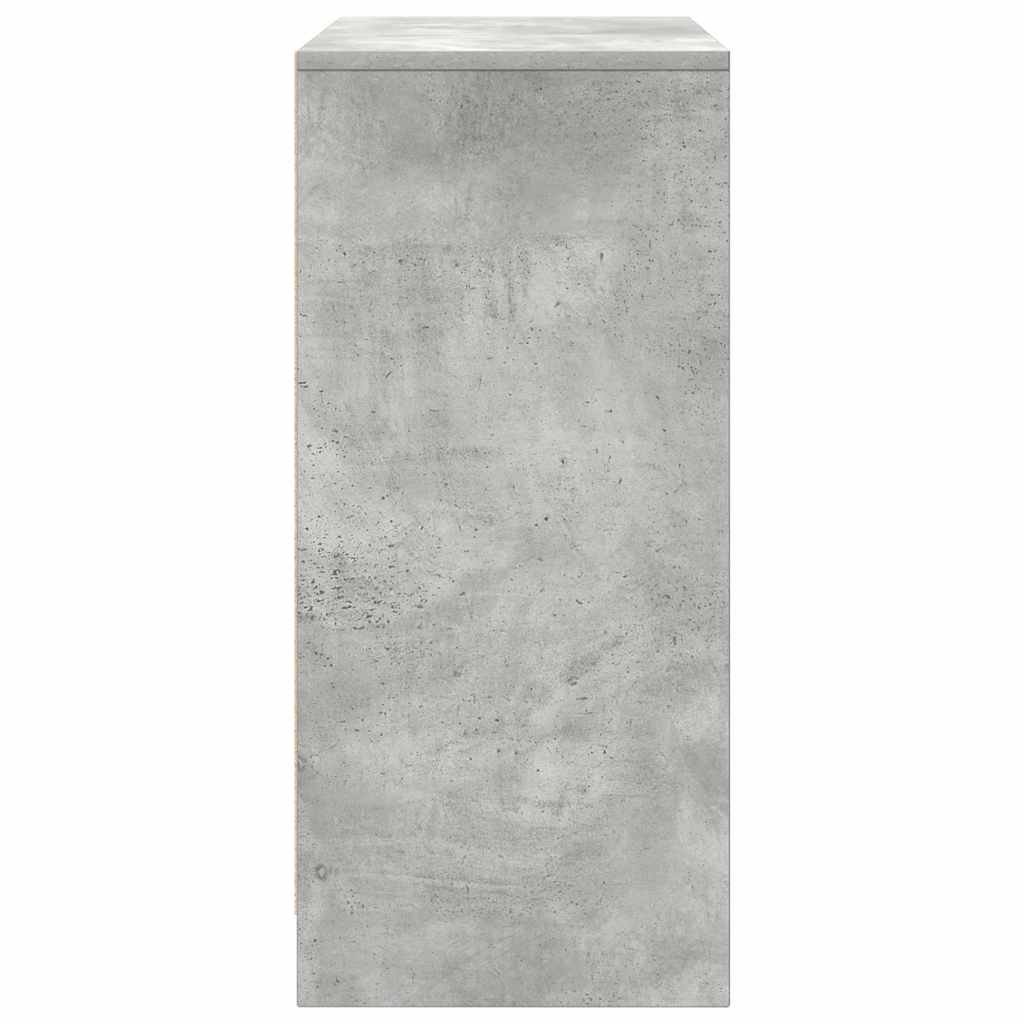 Scarpiera Grigio Cemento 57x34x76 cm in Legno Multistrato 861871