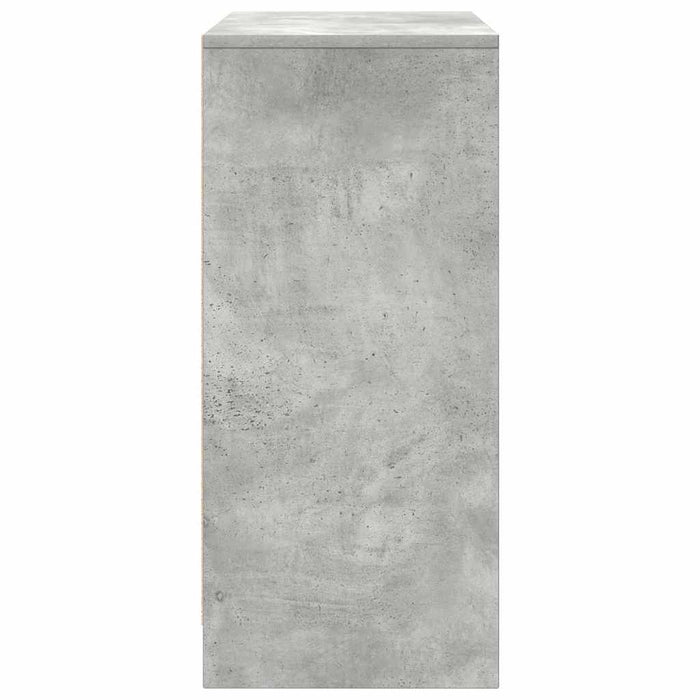 Scarpiera Grigio Cemento 57x34x76 cm in Legno Multistrato 861871