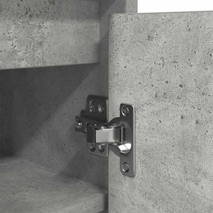 Scarpiera Grigio Cemento 57x34x76 cm in Legno Multistrato 861871