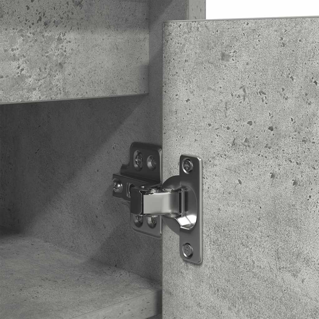 vidaXL Scarpiera Grigio Cemento 57x34x76 cm in Legno Multistrato