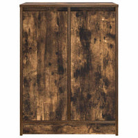 Scarpiera Rovere Fumo 57x34x76 cm in Legno Multistrato 861872