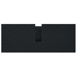 Mobile Lavabo da Bagno con Cassetti Rovere Nero 90x34,5x60 cm 861877