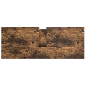 Mobile Lavabo da Bagno con Cassetti Rovere Fumo 90x34,5x60 cm 861879