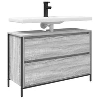 Mobile Lavabo da Bagno con Cassetti Grigio Sonoma 90x34,5x60 cm 861880