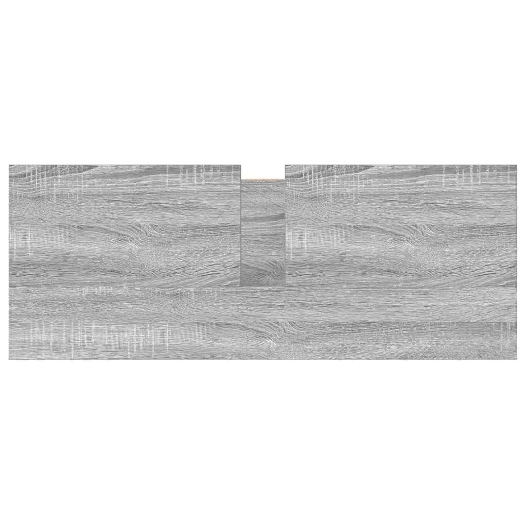 Mobile Lavabo da Bagno con Cassetti Grigio Sonoma 90x34,5x60 cm 861880