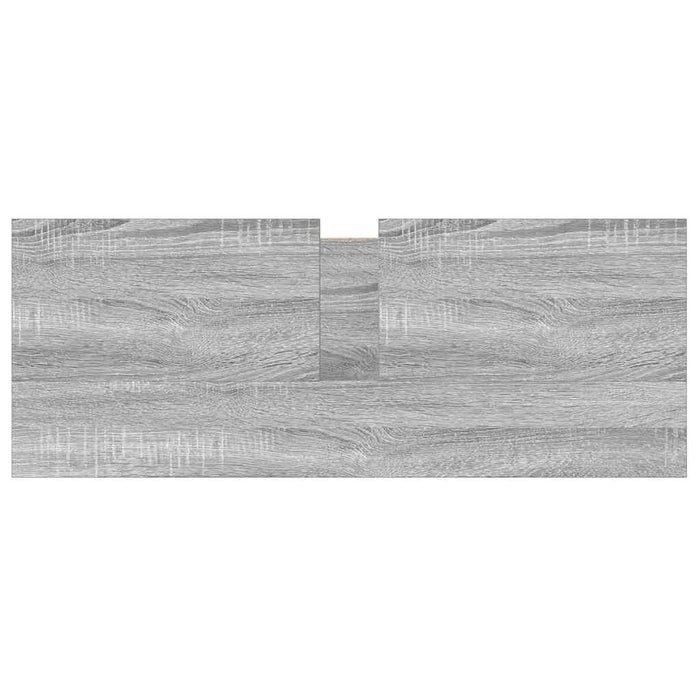 Mobile Lavabo da Bagno con Cassetti Grigio Sonoma 90x34,5x60 cm