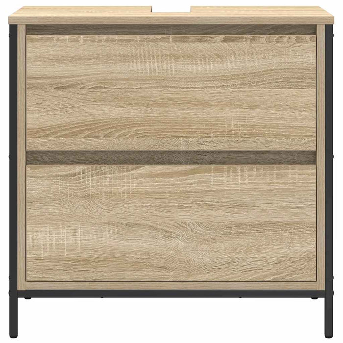 Mobile Lavabo da Bagno-Armadietto da bagno con Cassetti Rovere Sonoma 60x34,5x60 cm