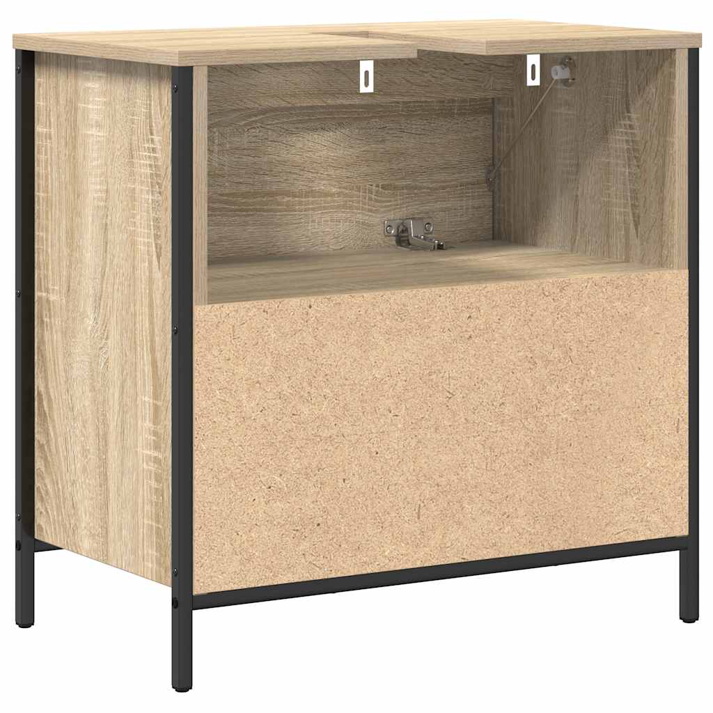 Mobile Lavabo da Bagno con Cassetti Rovere Sonoma 60x34,5x60 cm 861883