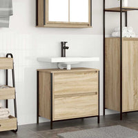 Mobile Lavabo da Bagno con Cassetti Rovere Sonoma 60x34,5x60 cm 861883