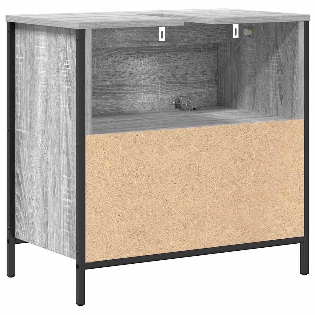 Mobile Lavabo da Bagno con Cassetti Grigio Sonoma 60x34,5x60 cm 861885