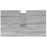 vidaXL Mobile Lavabo da Bagno con Cassetti Grigio Sonoma 60x34,5x60 cm