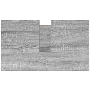 vidaXL Mobile Lavabo da Bagno con Cassetti Grigio Sonoma 60x34,5x60 cm