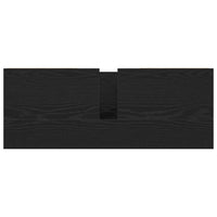 Mobile Lavabo con Cassetti Rovere Nero 90x34,5x60 cm 861887