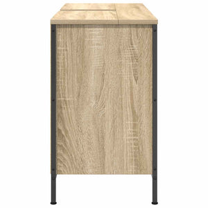 Mobile Lavabo con Cassetti-Armadietto da bagno Rovere Sonoma 90x34,5x60 cm